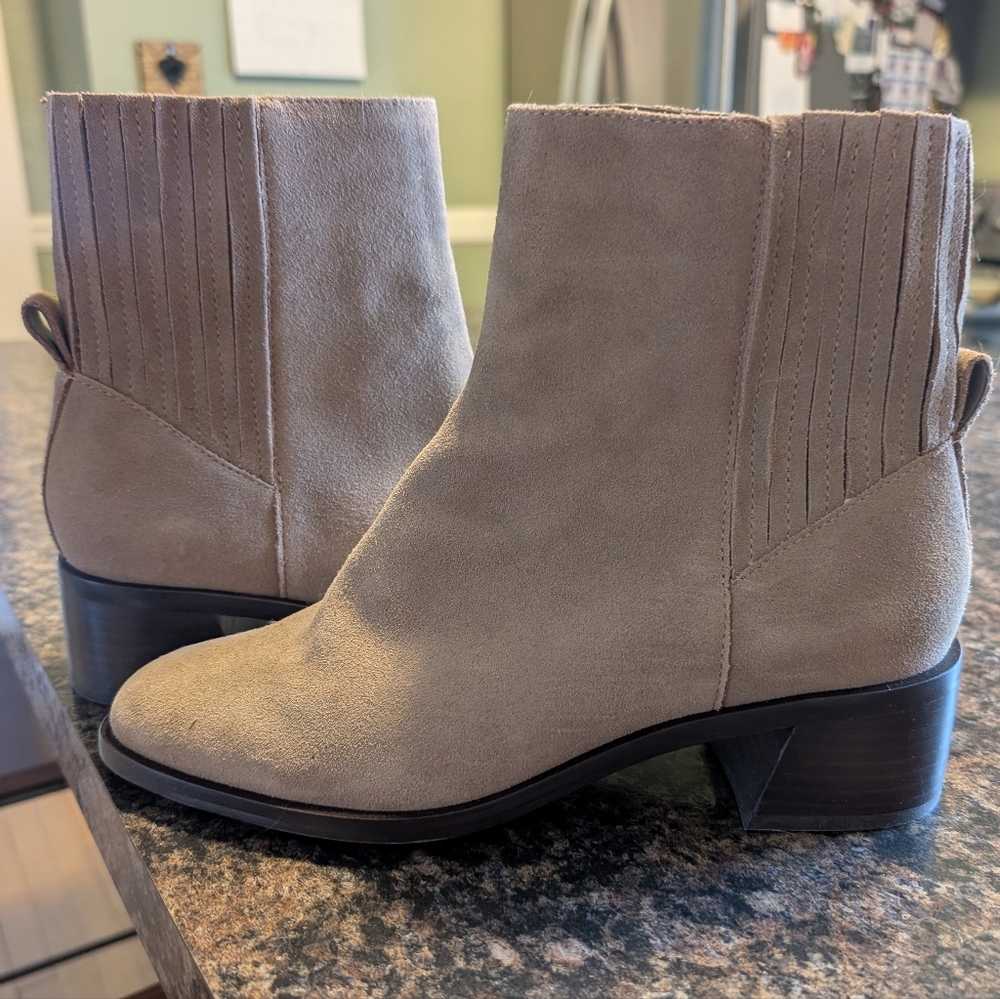 Dolce Vita Taupe Ankle Booties